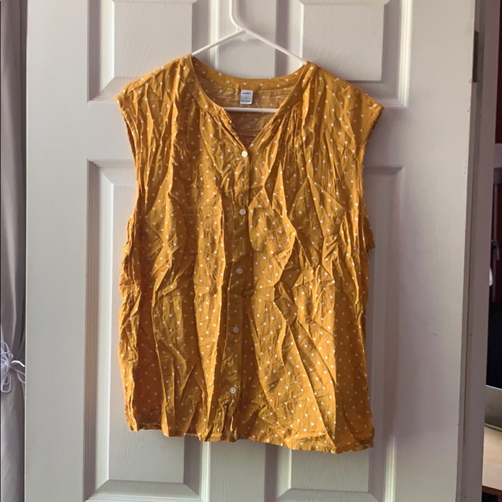 Yellow Polka Dot Blouse